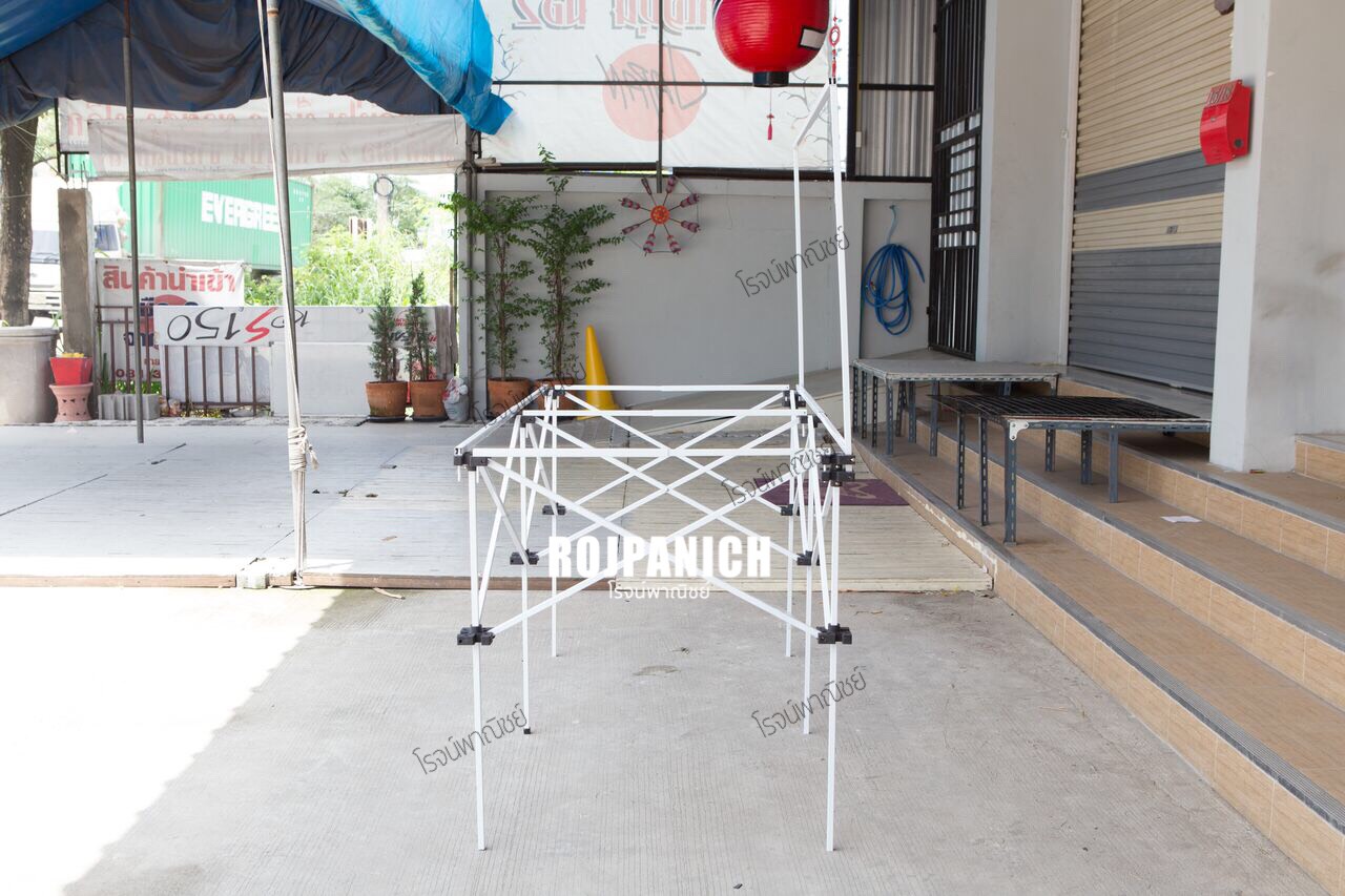 โต๊ะยืดหด1ชั้นสูงสี