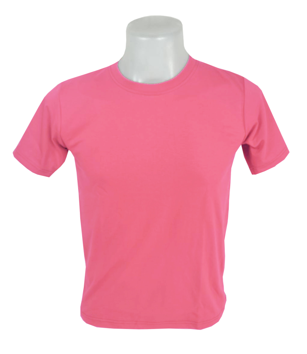 เสื้อยืด สีชมพูฟลามิงโก