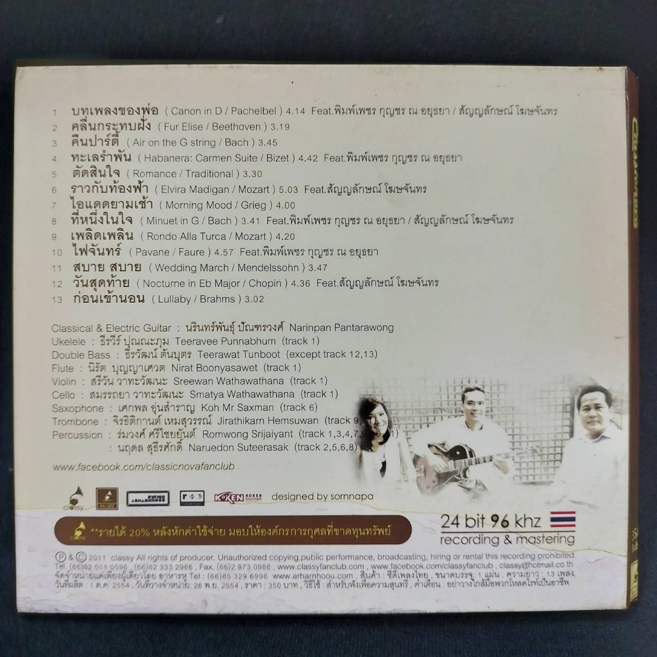 นรินทร์พันธุ์ ปัณฑรวงศ์ - Classicnova / แผ่นทอง / แผ่นดี