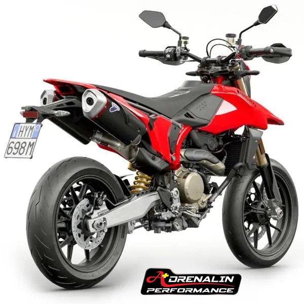 ท่อ termignoni สลิปออนคู่ ไทเทเนียมดำ สำหรับ hyper 698 mono 2024+ (For Exhibition only)