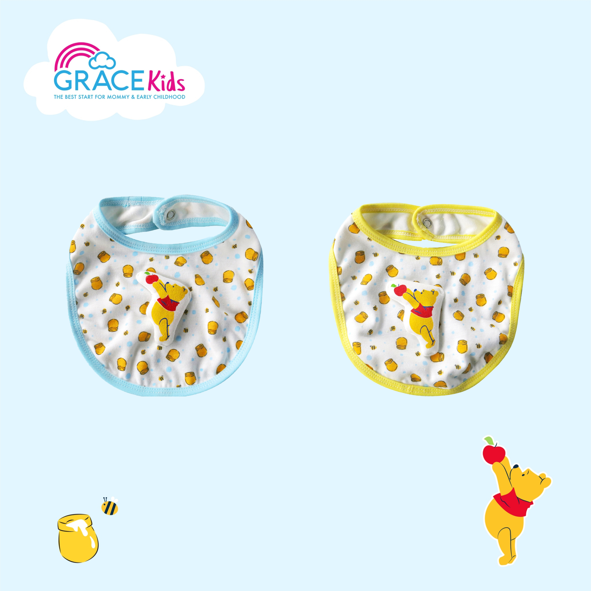 Grace Kids ผ้ากันเปื้อน Pooh Love to grow