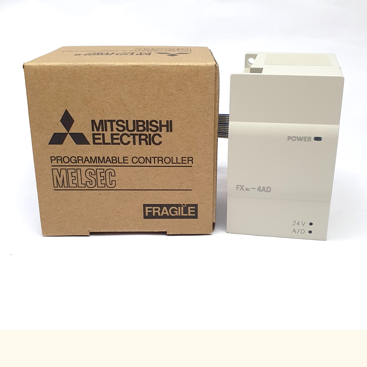 PLC Mitsu รุ่น FXFX3U-4AD, Analog Input, 4 Input FX2N-4AD สามารถเชื่อมต่อกับ FX3U และซีรีส์ FX3UC Made in China (FX3U-4AD)