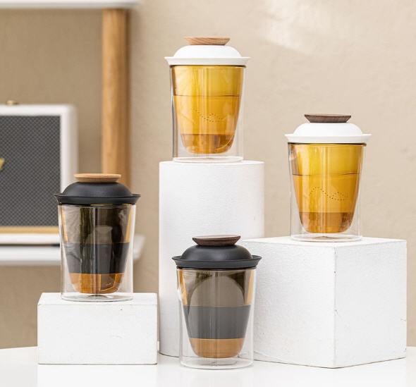 แก้วพร้อมที่กรองชา,แก้วชา