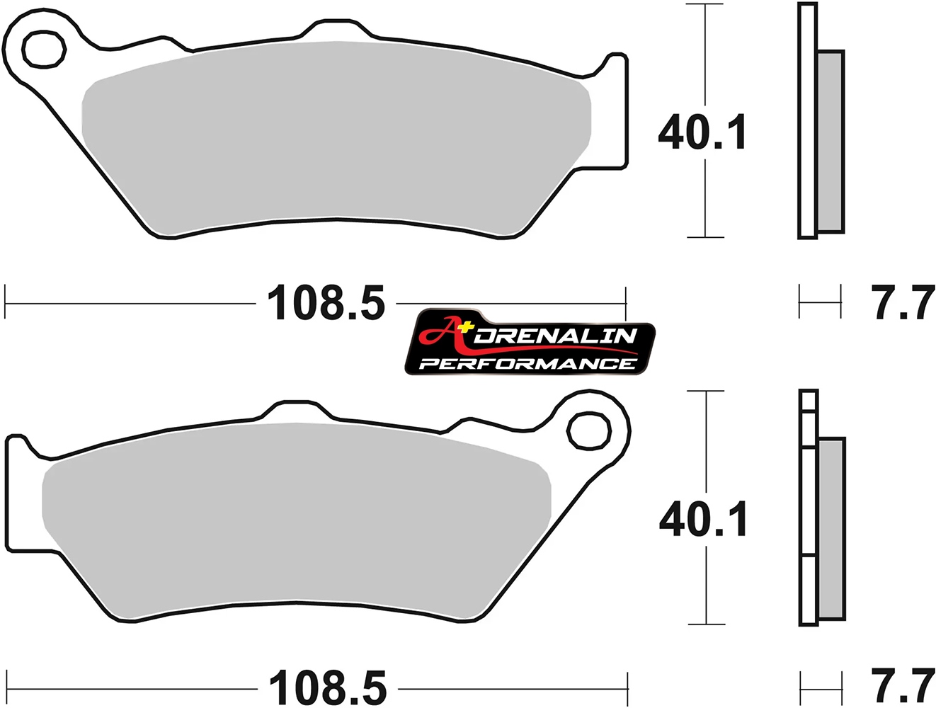 ผ้าเบรคหลัง Brembo สำหรับ R1200 R1250 GS 2013+ สีแดง เกรด sinter 07bb03sp