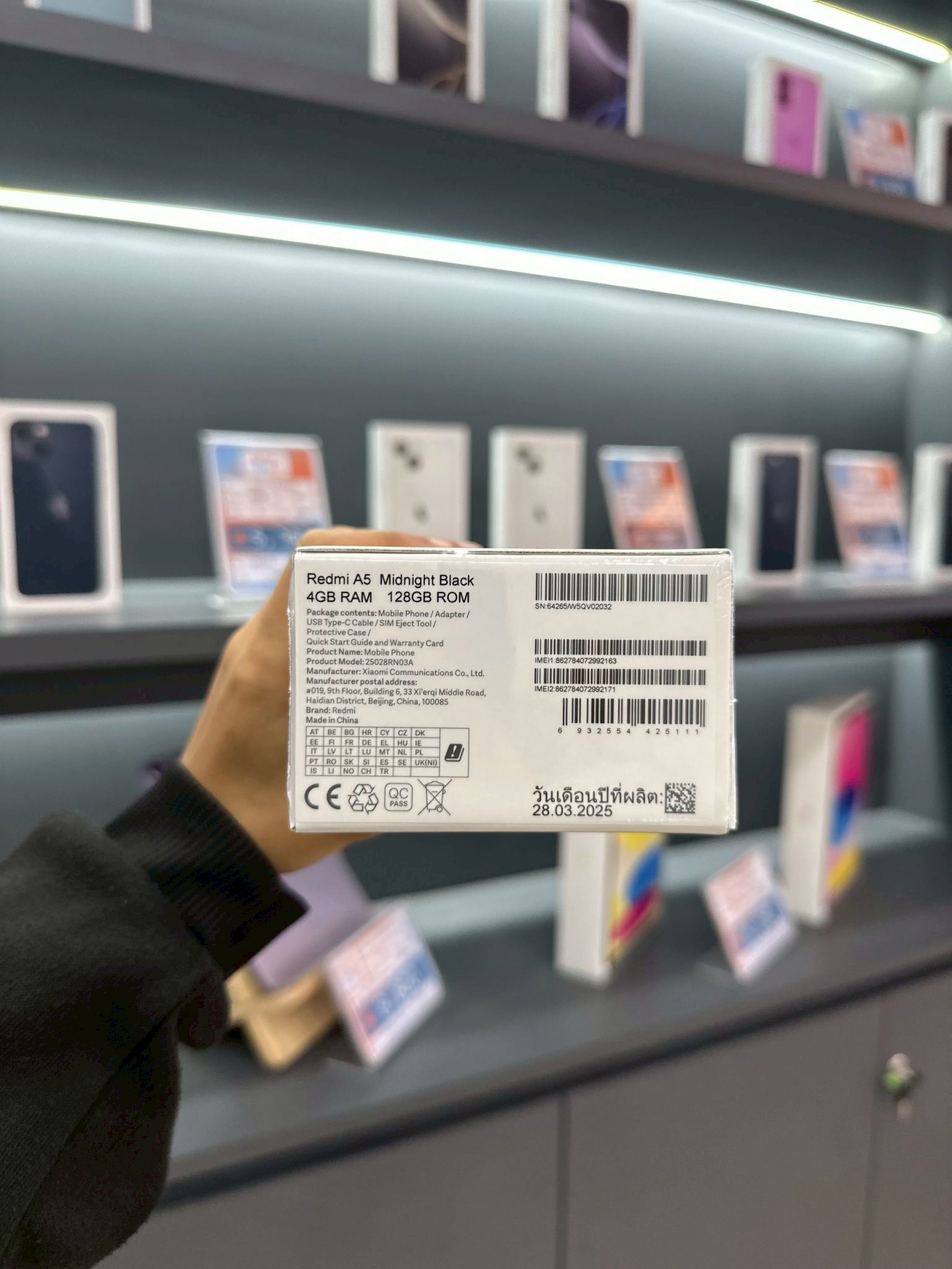 Xiaomi Redmi A5 4/128GB สี Midnight Black