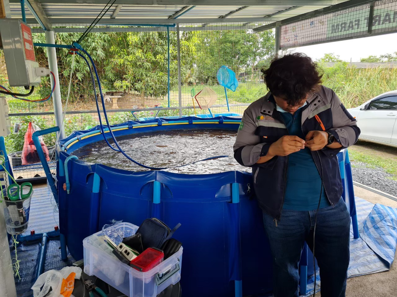 ติดตั้งระบบควบคุมปลาดุก x มหาวิทยาลัยเทคโนโลยีราชมงคลสุวรรณภูมิ