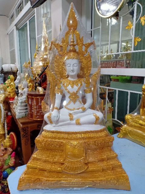 สมเด็จองค์ปฐม ทรงเครื่อง พระพุทธเจ้าองค์เเรก องค์ใหญ่ ฐานกว้าง 14 นิ้ว