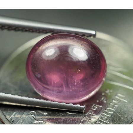 พลอยทับทิมแท้(Ruby) 4.30 กะรัตสวยสีส้มชมพู