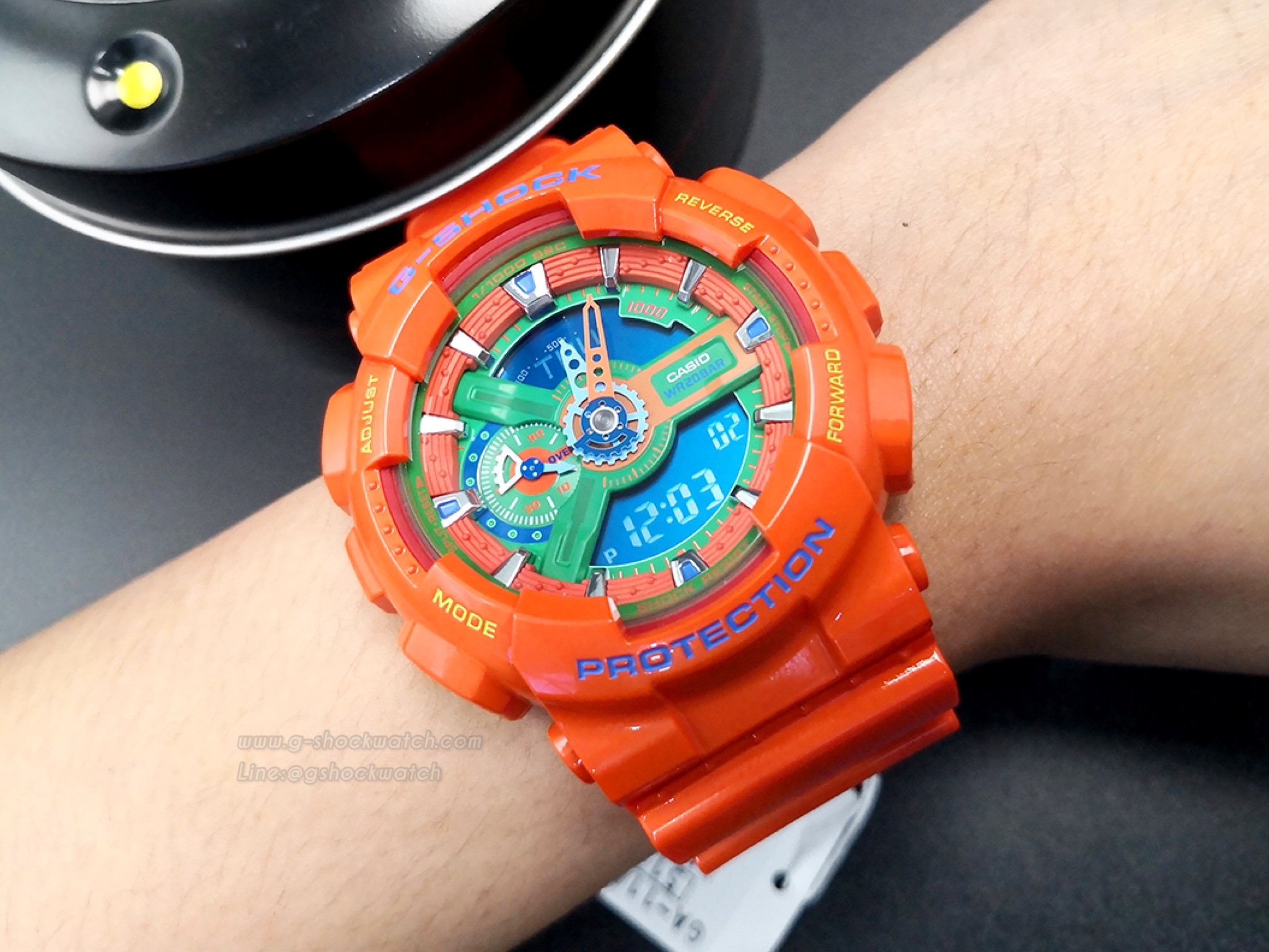 CASIO G-SHOCK นาฬิกาข้อมือ นาฬิกากันน้ำ นาฬิกาของแท้ ประกันศูนย์ CMG 1 ปี รุ่น GA-110A-4DR