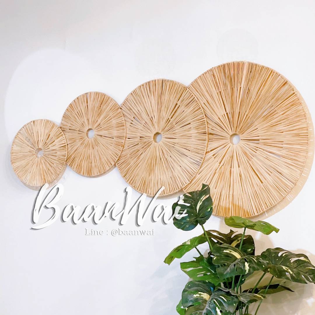 แผ่นตกแต่งผนัง หญ้าราเฟียร์