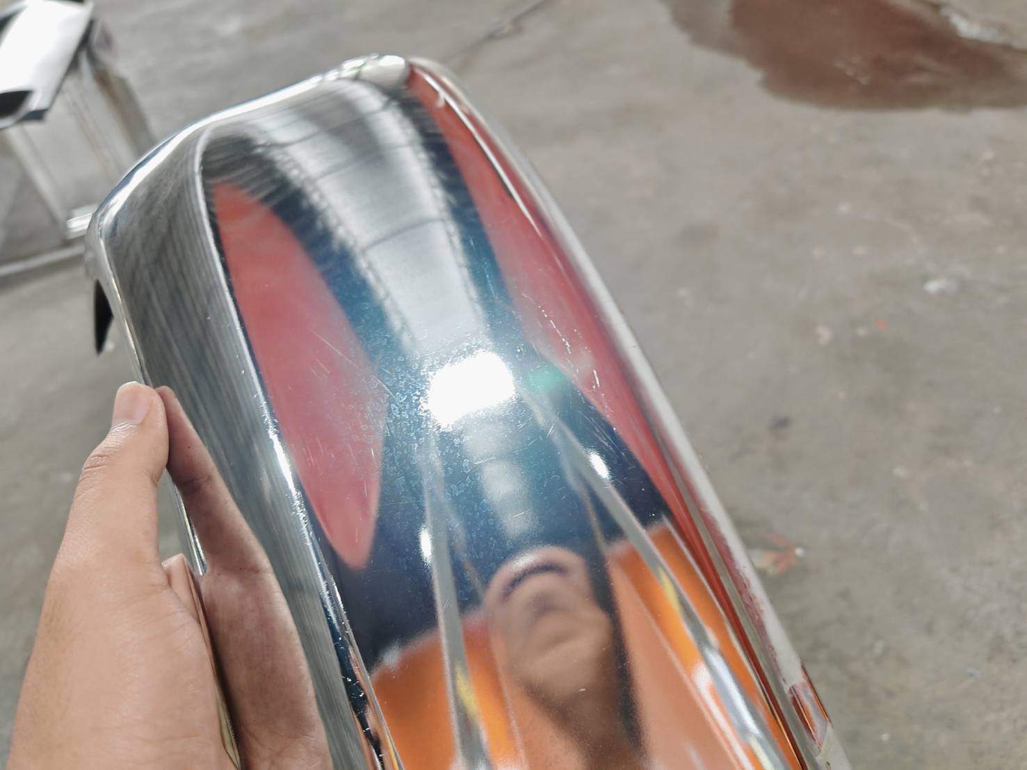 โครเมี่ยมกันชนเสริมหลัง L Toyota Revo 2015 แท้ถอด