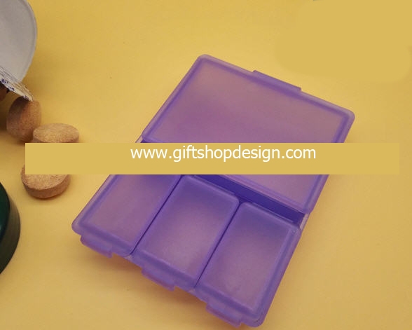 กล่องใส่ยาพกพา,กล่องใส่ยา4ช่อง,สินค้าพรีเมี่ยม