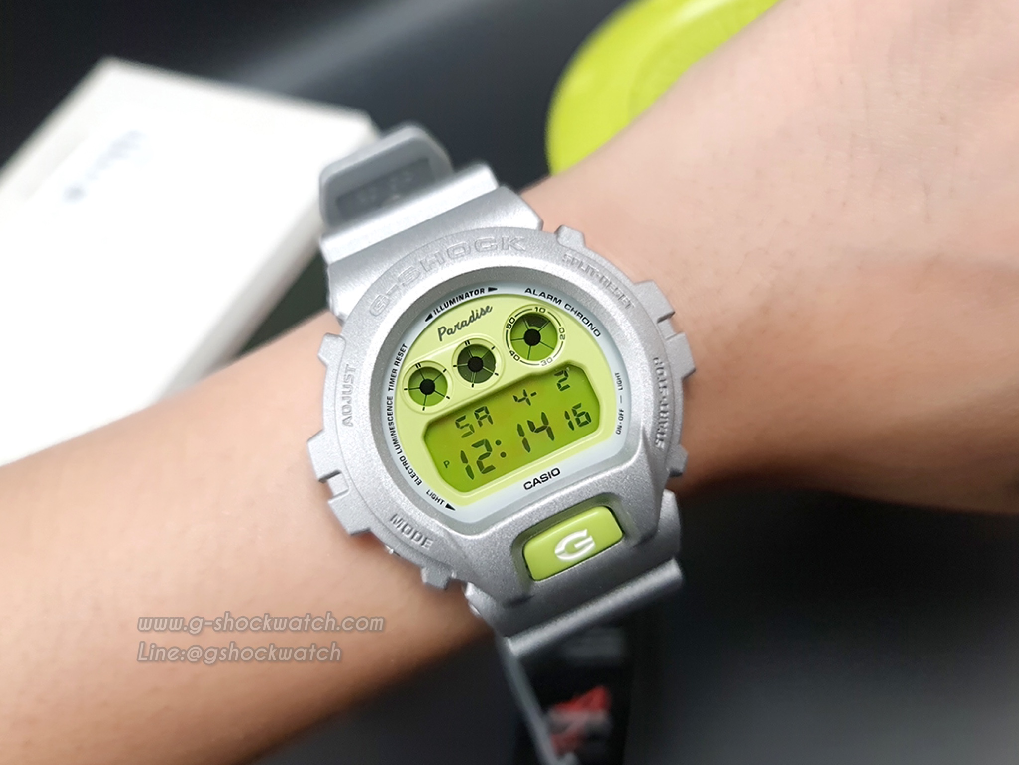CASIO G-SHOCK นาฬิกาข้อมือ นาฬิกากันน้ำ นาฬิกาของแท้ ประกันศูนย์ CMG 1 ปี DW-6900PYU21-8DR ดำ