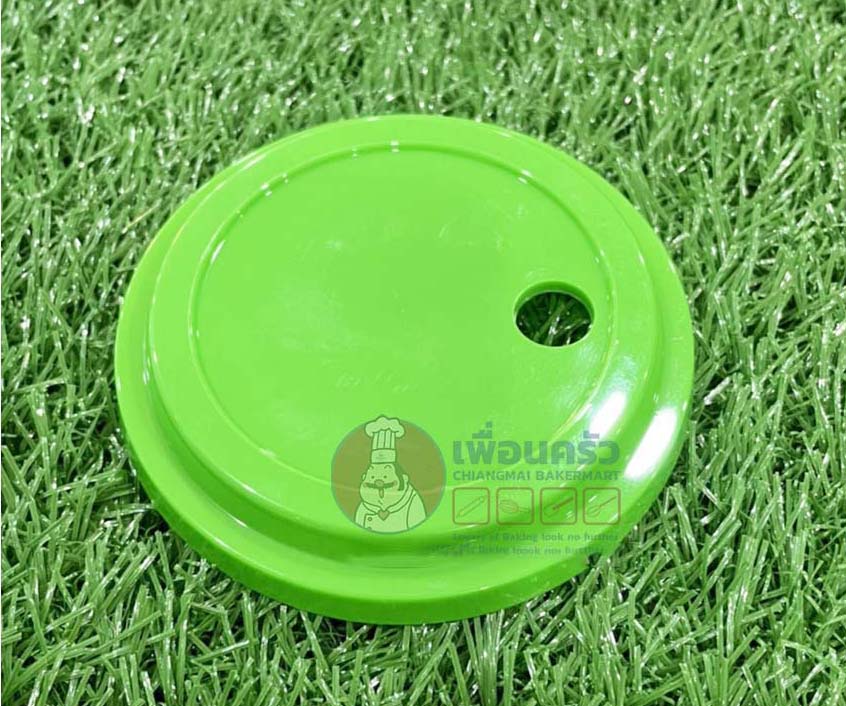 ฝาเรียบแข็ง 16,22 oz. สีเขียว (50 ใบ/ห่อ) (BJM) (09-1709)