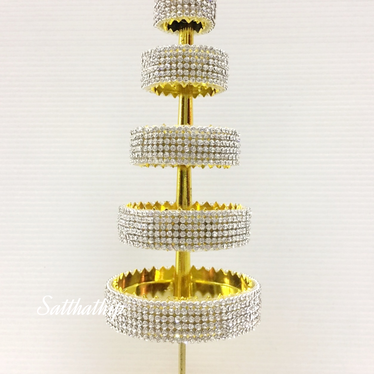 สูง 30 ซม. l ฉัตร - ฉัตรเงินทอง - ฉัตร 5 ชั้น