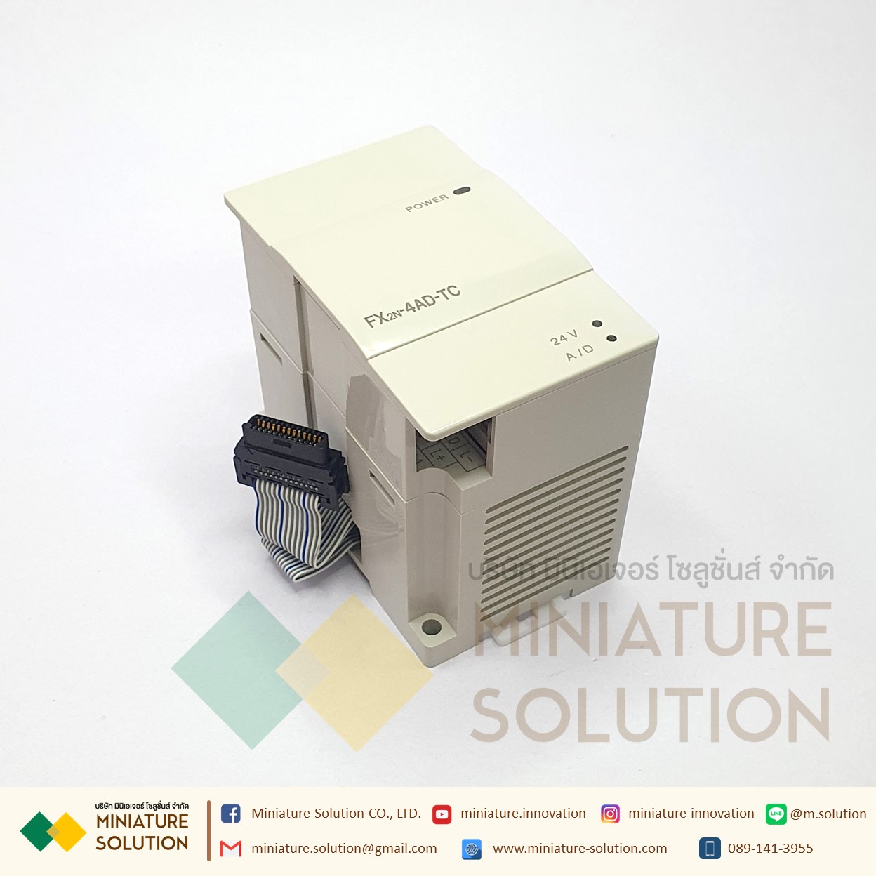 PLC Mitsu รุ่น FX2N-4AD-PT PT100/FX2N-4AD-TC TEMPRATURE สามารถเชื่อมต่อกับ FX0N, FX1N, FX2N, FX2NC, FX3G, FX3GC, FX3U