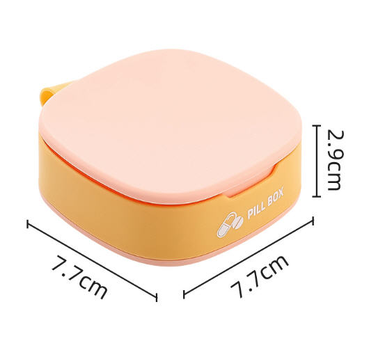 กล่องใส่ยา,กล่องใส่ยาพกพา,กล่องใส่ยา4ช่อง