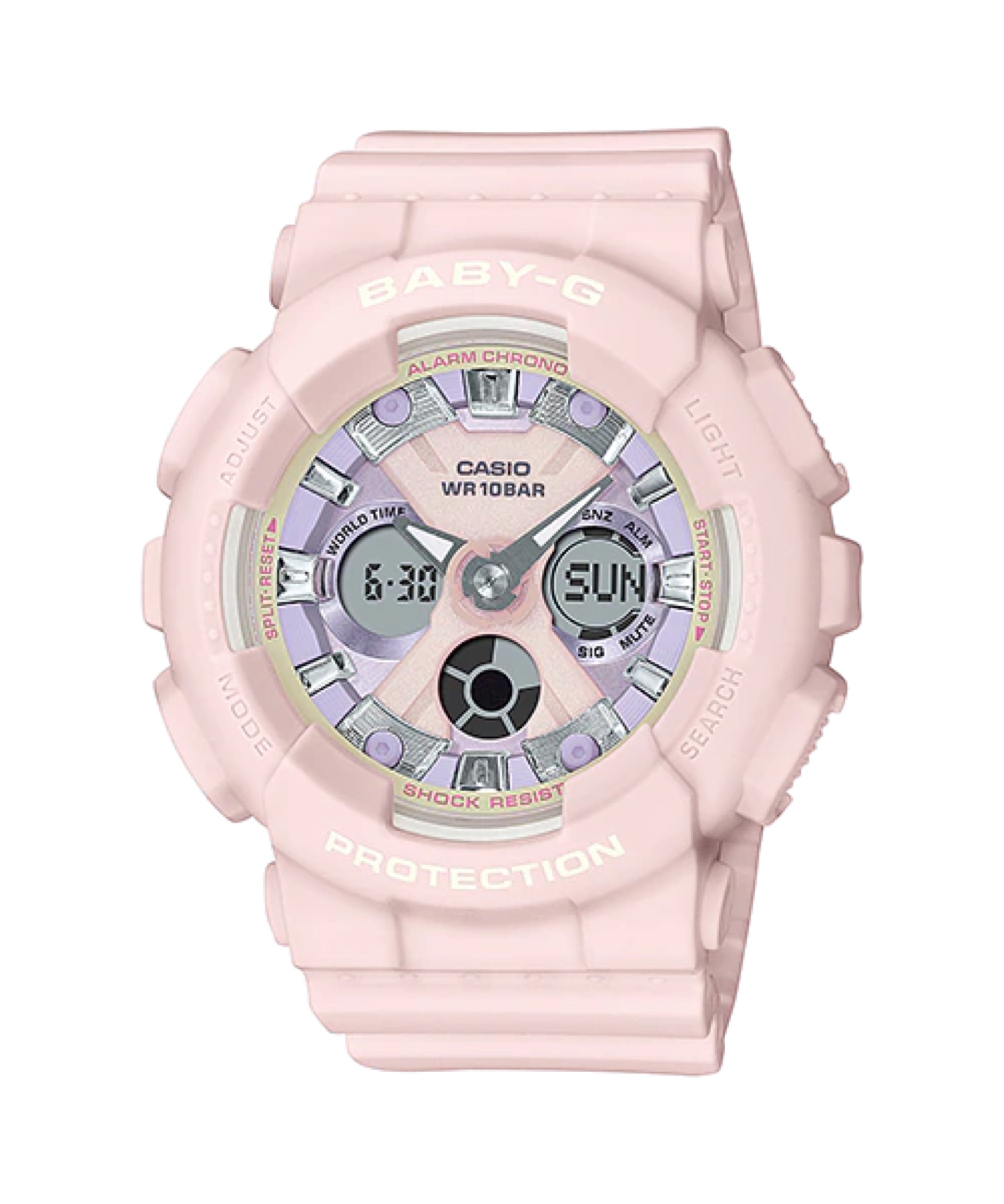 CASIO BABY-G นาฬิกาข้อมือ นาฬิกากันน้ำ นาฬิกาของแท้ ประกันศูนย์ CMG 1 ปี รุ่น BA-130WP-4A