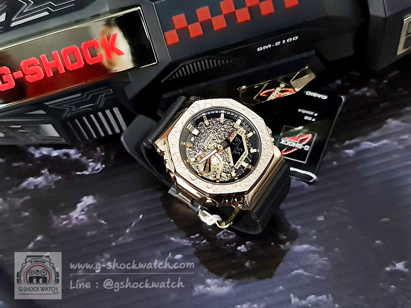 CASIO G-SHOCK นาฬิกาข้อมือ นาฬิกากันน้ำ นาฬิกาของแท้ ประกันศูนย์ CMG 1 ปี รุ่น GM-2100MG-1APFM