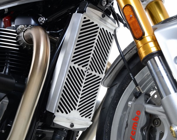 การ์ดหม้อน้ำ RG แบบแสตนเลส สำหรับ Thruxton 1200 2016+