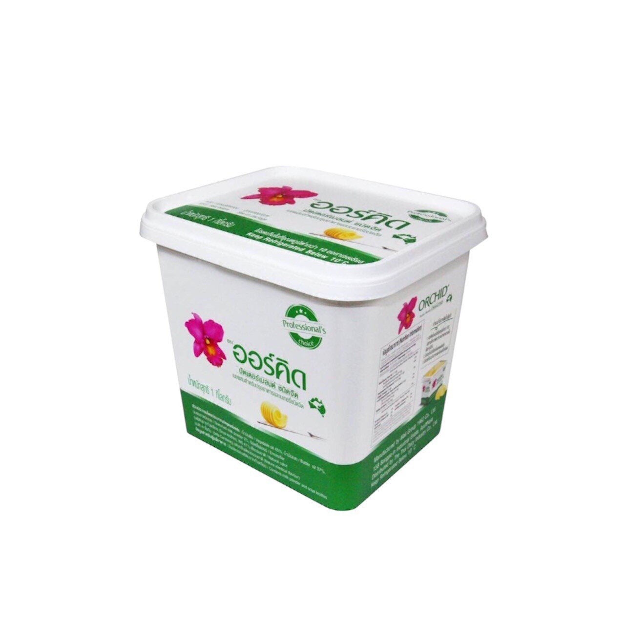 เนยสดอร์คิดบัตเตอร์เบลนด์ชนิดจืด Orchid Butter Blend Unsalated 1 kg. (02-8270)(สินค้าแช่เย็น)