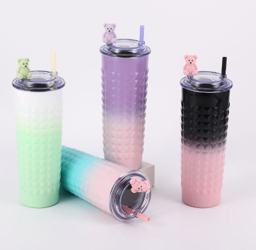 แก้วสแตนเลส,แก้วสแตนเลสพร้อมหลอด,750ml