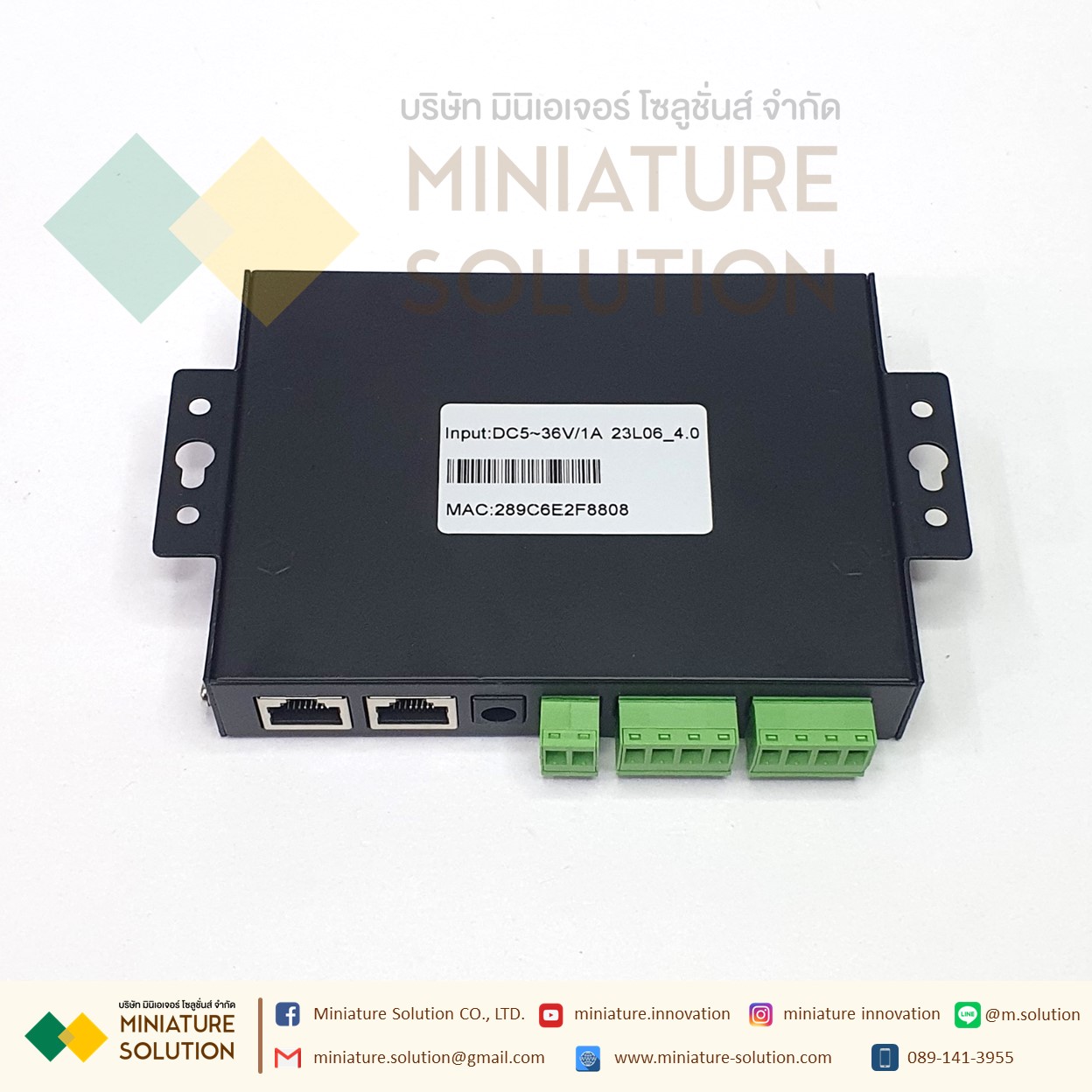 HF IOT HF2221 Multiple Port Wi-Fi Serial Server Industrial Modbus Serial RS232/RS485/RS422 WiFi/Ethernet Converter Module Support TCP/Modbus TCP Protocol (HF2221)