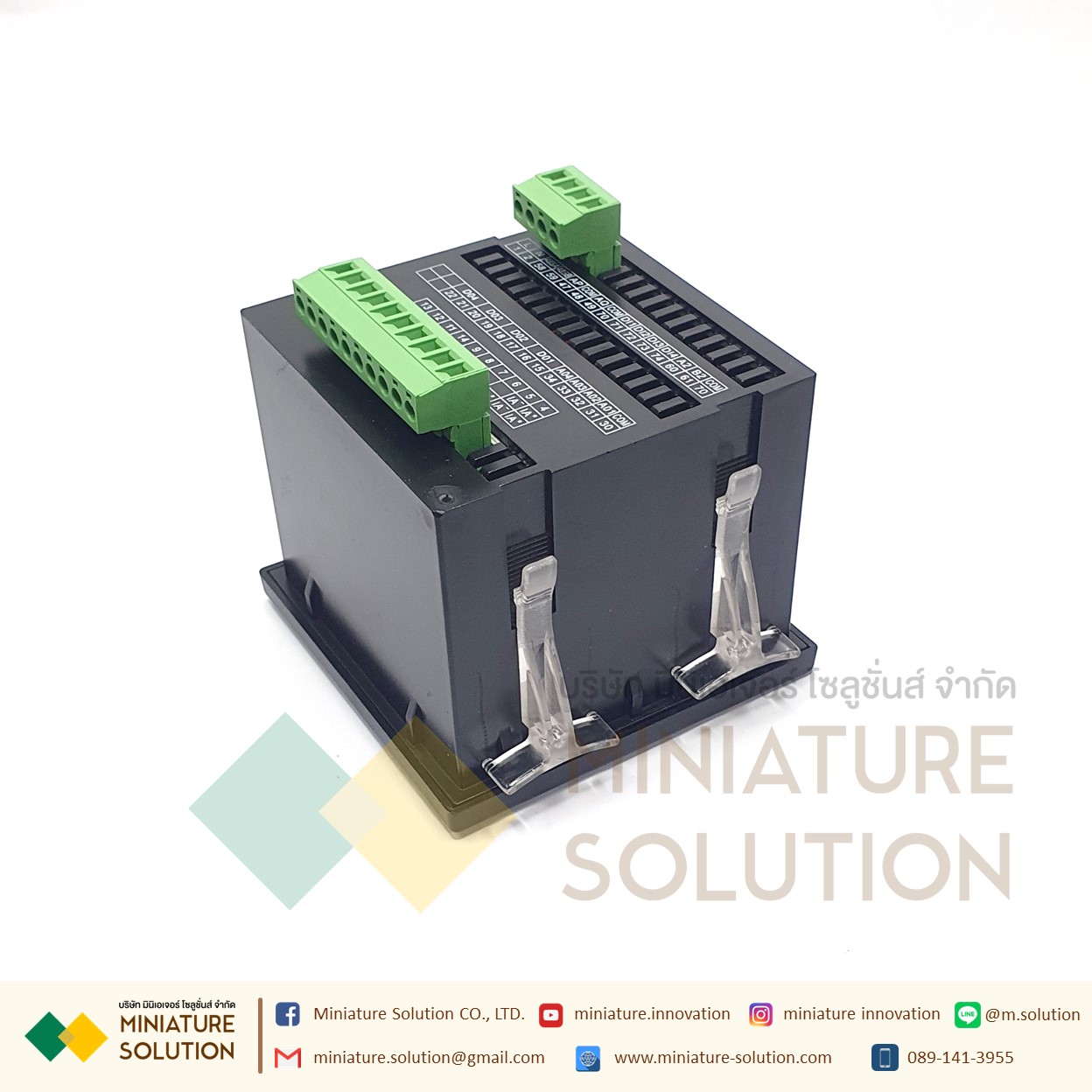 Power Meter RS485 Modbus-RTU [ขายดี] Three-phase digital multi-function opening 91*91 มิเตอร์วัดกระแสไฟ 3เฟส ไฟ LED