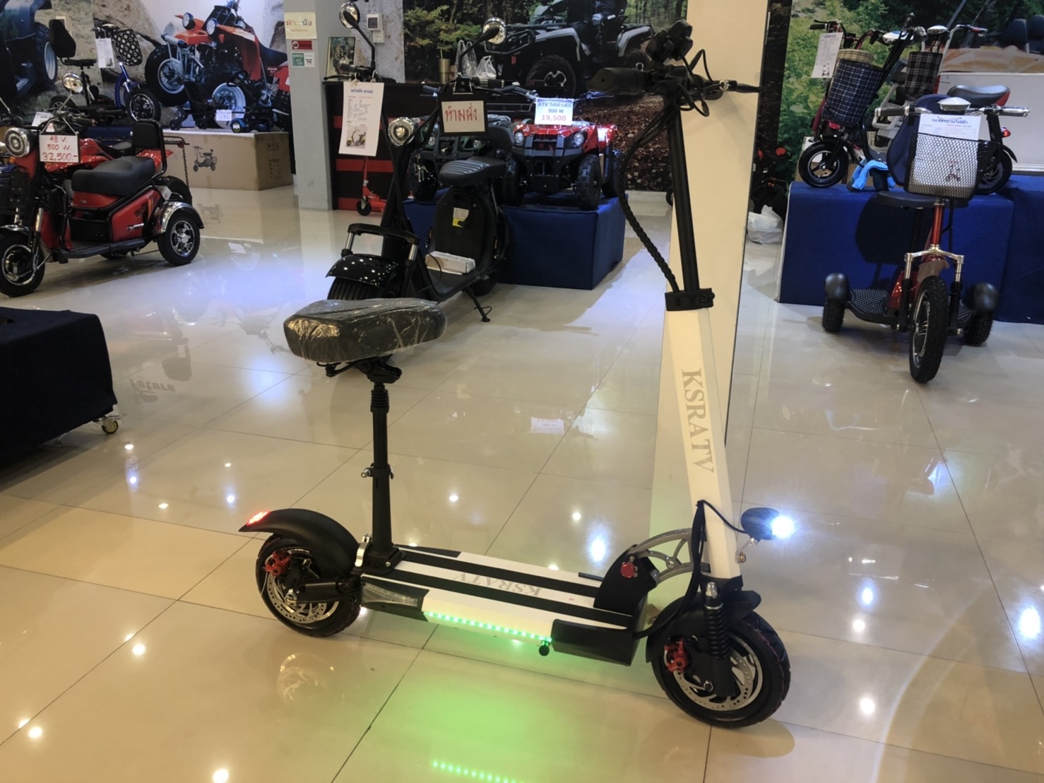 Scooter ไฟฟ้าโฉมใหม่ล่าสุด48V 500W สำหรับเด็ก+ผู้ใหญ่รับน.นได้120ก.ก แบตเตอร์รี่อย่างดีLithium โครงสร้างแข็งแรง