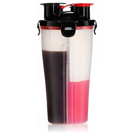 กระบอกน้ำพลาสติก,กระบอกน้ำ 2 ช่อง,cup,mug,แก้วเชคเวย์