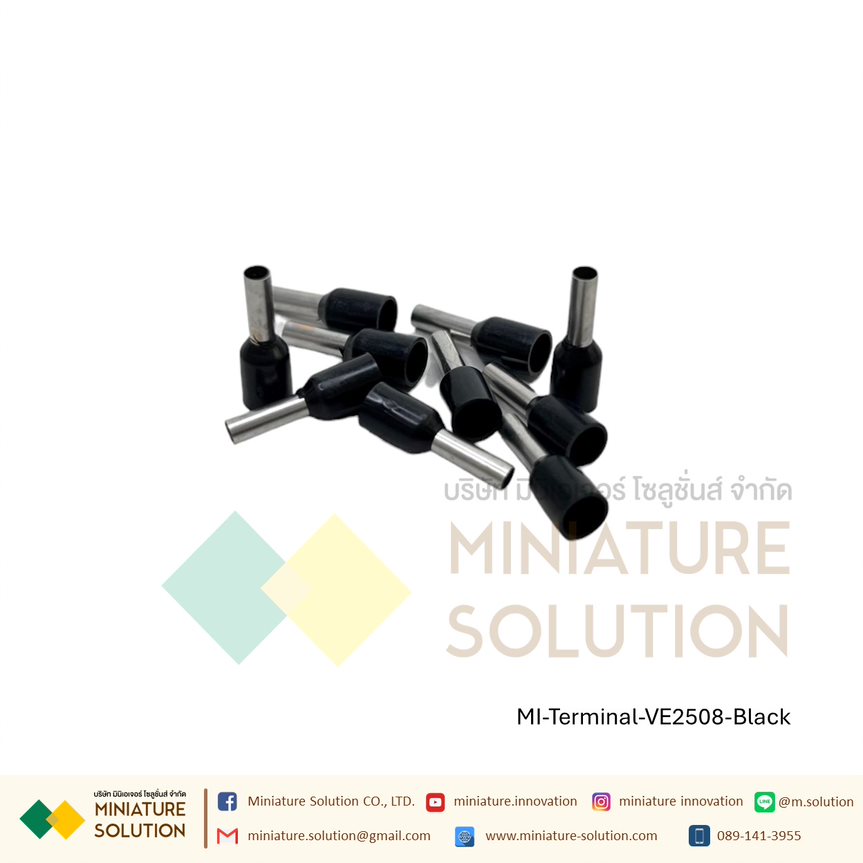 [ 100ชิ้น/แพ็ค ] VE TE หัวต่อหางปลาแบบเสียบ หางปลาคอร์ดเอ็น Cord-N Terminal Crimping หางปลาเข็ม หางปลาย้ำสายไฟ คอร์ดเอ็นเดี่ยว VE TE ขั้วต่อสายคอนโทรลสายไฟ หางปลาไม้ขีด