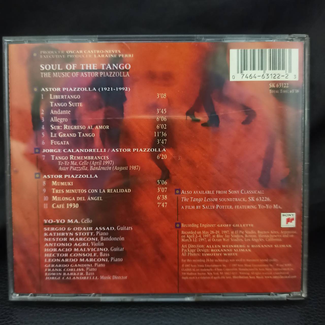 Yo-Yo Ma, Astor Piazzolla – Soul Of The Tango (The Music Of Astor Piazzolla) / USA / เป็นรอยเล็กน้อย