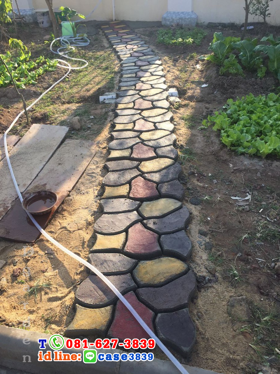 แม่พิมพ์ทางเดิน ลายตัวหนอน ขนาด60x50cm D8