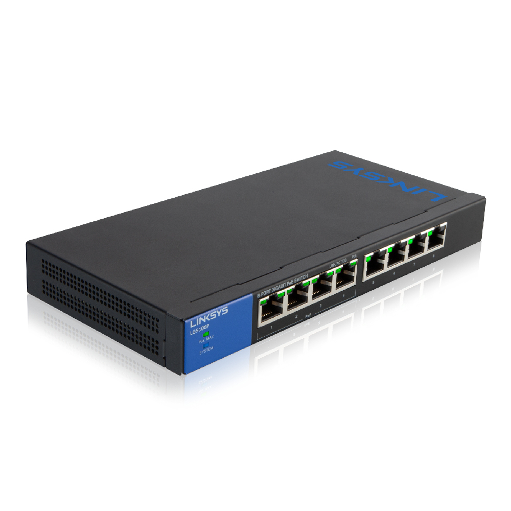 LINKSYS LGS108P-AP Business Gigabit PoE+ 8 Port (4 POE)