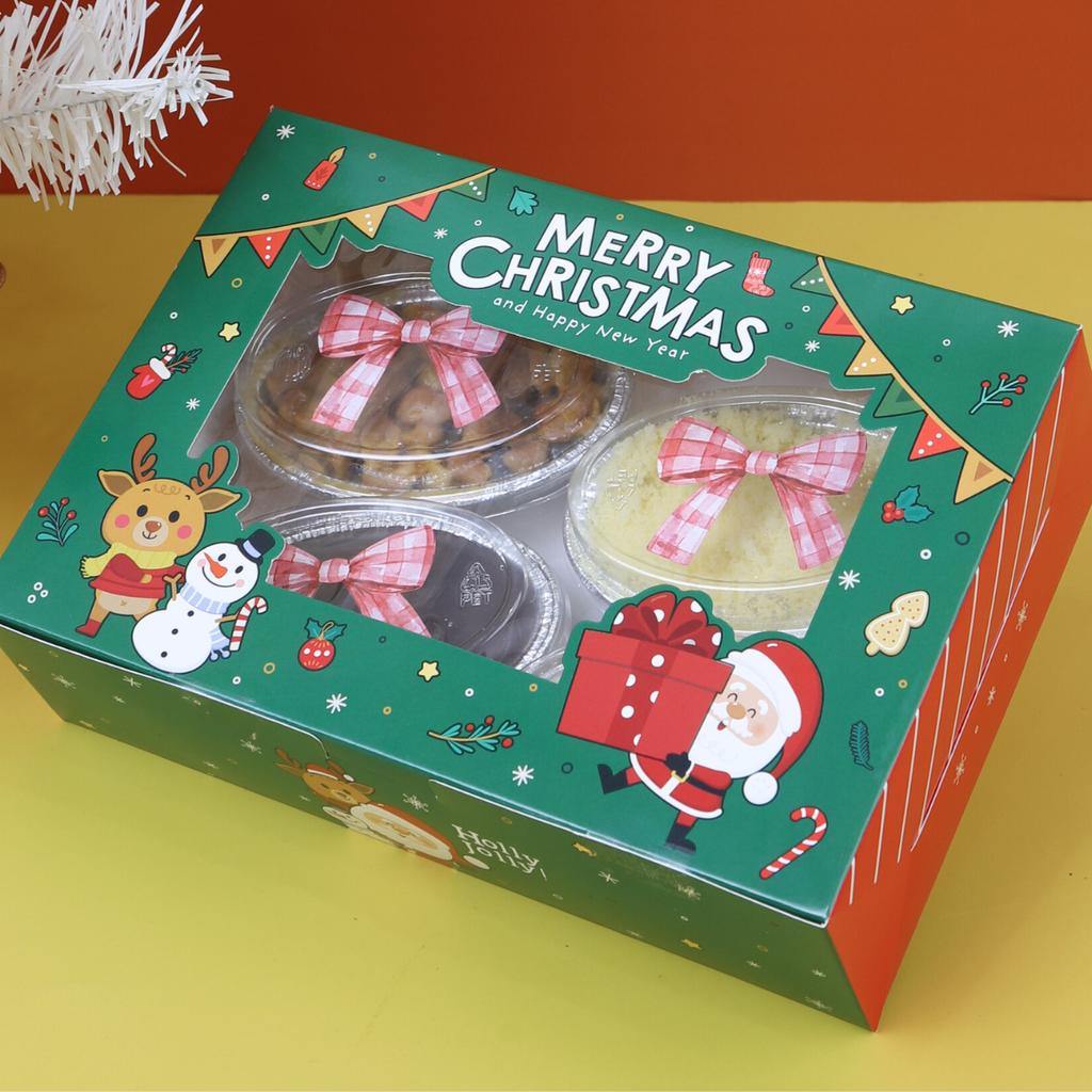 กล่องเค้กทรงแบน ลาย X' Mas Gleam ห่อ 20 ใบ กว้าง 15 x ยาว 22 x สูง 6.2 ซม. (09-8231)