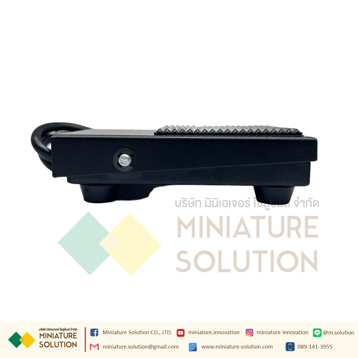 TFS-1 1 meter metal shell สวิทช์เหยียบ สวิทช์โรงงาน สวิทช์เท้าเหยียบ กดติด-ปล่อยดับ COM/1NO/1NC 10A 250VAC FOOT SWITCH สวิทช์เท้าเหยียบไฟฟ้า สีดำ