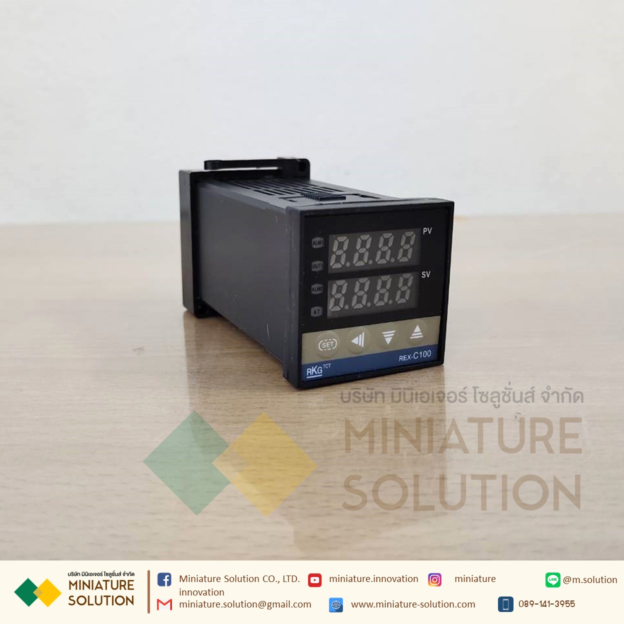 เครื่องวัดและควบคุมอุณหภูมิ PID REX-C100 (0-400cํ) เครื่องควบคุมอุณหภูมิอุตสาหกรรม แบบPID V*DA RKC REX-C100 Thermocouple 0 to 400C (Solid State OUTPUT)