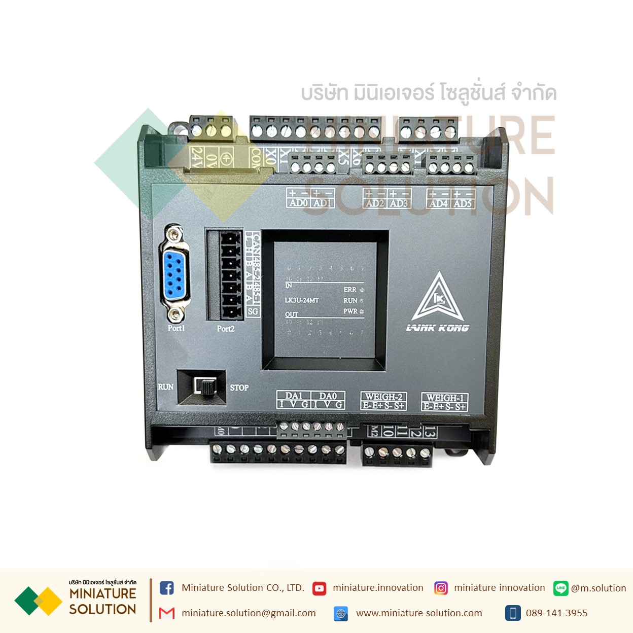 PLC LK3U-24MT-6AD-2DA MITSU GXWork