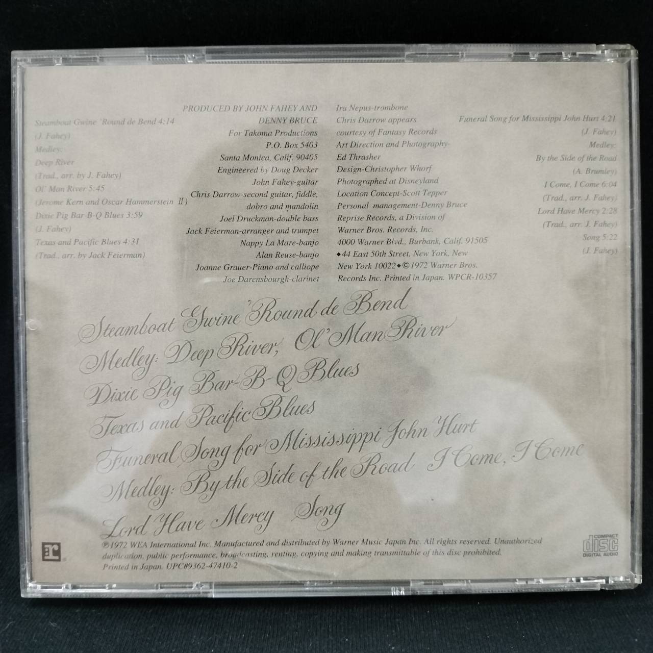 John Fahey And His Orchestra – Of Rivers And Religion / JAPAN / แผ่นสวย / มี Obi