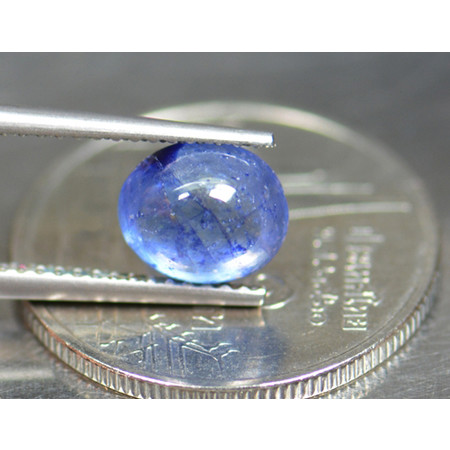 พลอยไพลินหลังเบี้ย (Sapphire) 2.30 กะรัต