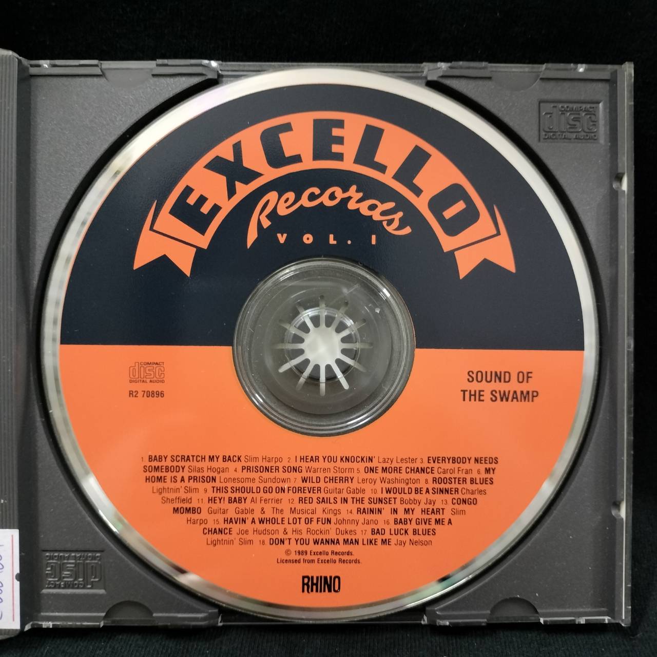 Various – Excello Records Vol. 1 - Sound Of The Swamp / USA / ปกในมีจุดเหลือง / แผ่นดี