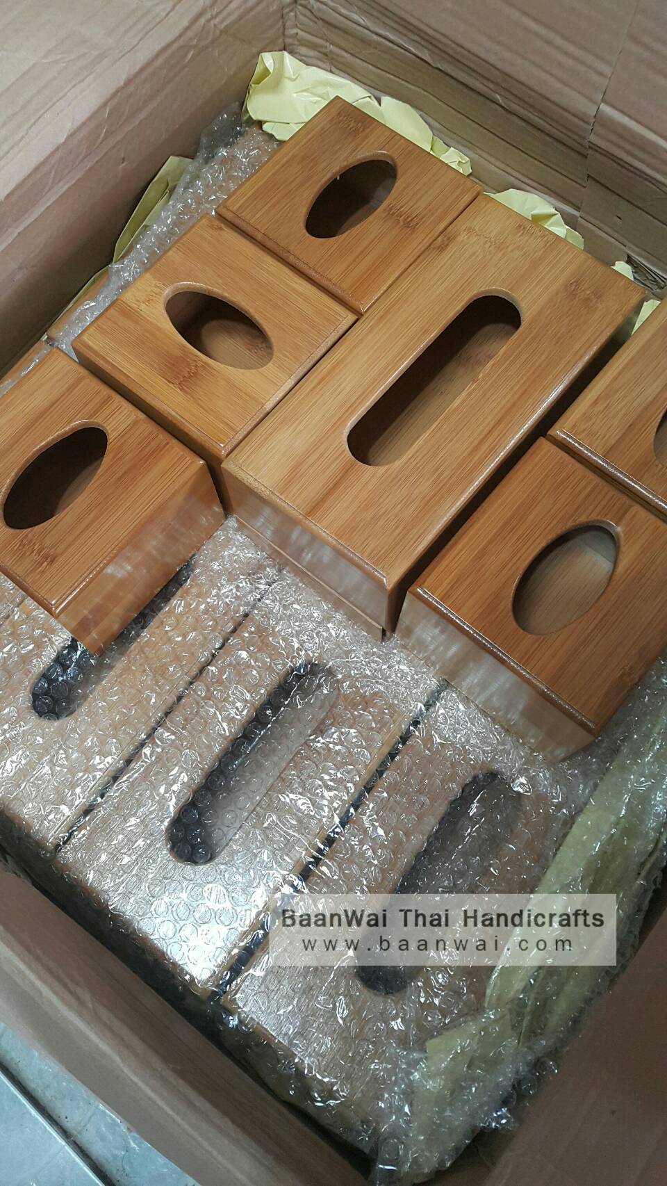 กล่องทิชชูไม้ ขายส่ง