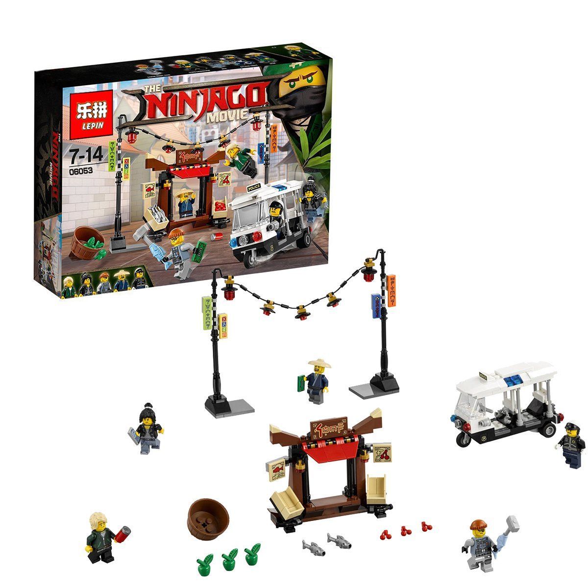 เลโก้จีน LEPIN.06053 ชุด Ninja Go Movie City Chase
