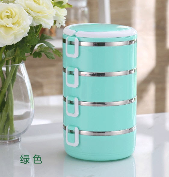 ปิ่นโต,กล่องใส่ข้าว,กล่องใส่ข้าวคุณภาพดี,กล่องข้าว,กล่องข้าวสแตนเลส+พร้อมกระเป๋าเก็บความร้อน