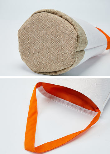 ตะกร้าผ้าฝ้าย,ตะกร้าผ้า,กระเป๋าทรงตะกร้า,สกรีนโลโก้