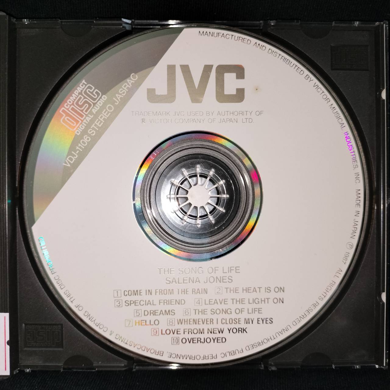 Salena Jones – The Song of Salena Jones / JAPAN / ปกในมีรอยปากกา / แผ่นดี