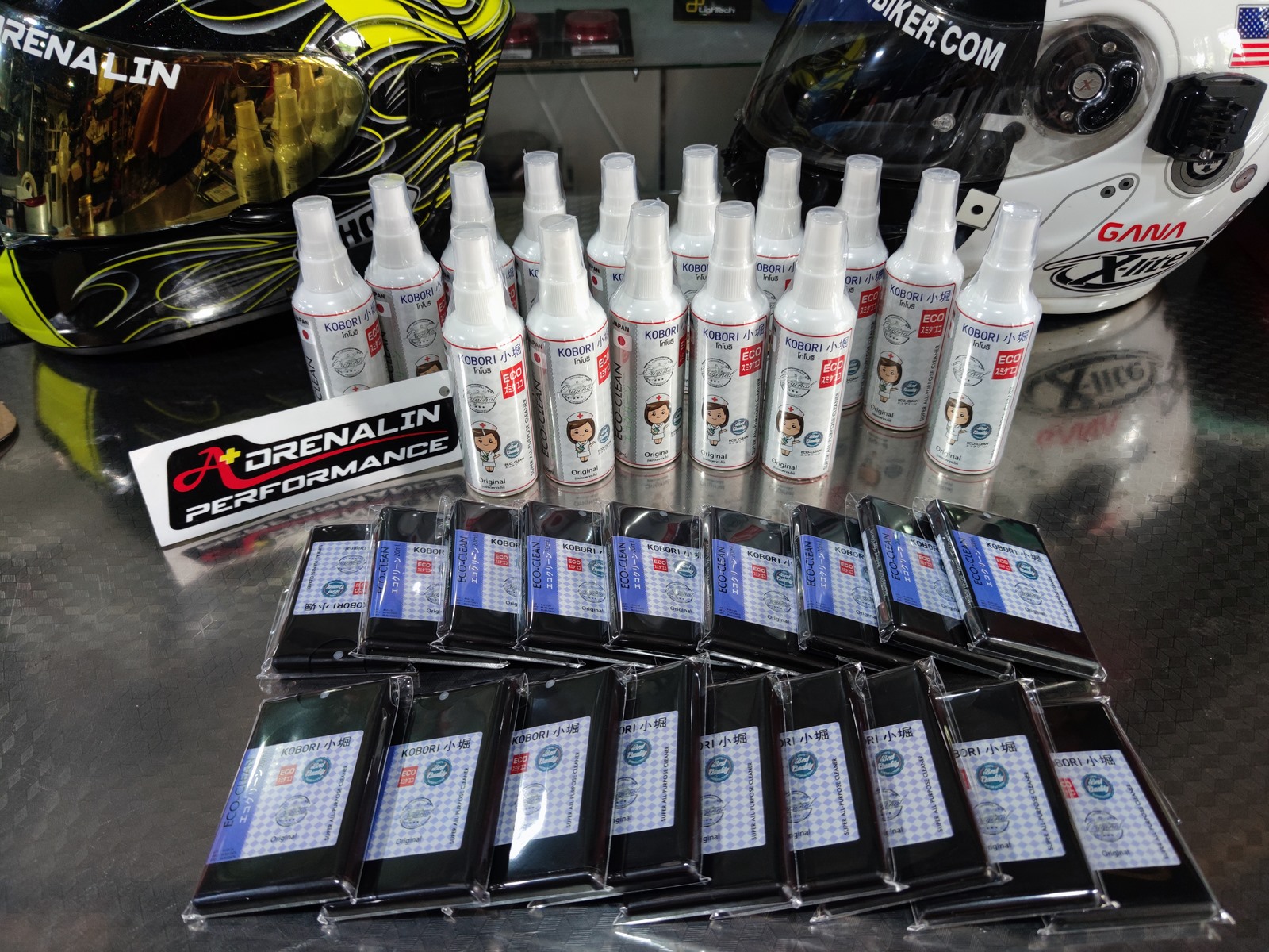 น้ำยาทำความสะอาดหมวกกันน๊อค โกโบริ น้ำยาเอนกประสงค์ ไม่ทำร้ายหมวก kobori