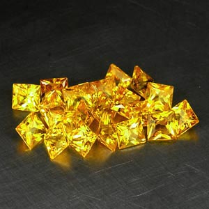 บุษราคัม( Yellow Sapphire) 1.50 กะรัต 20 ชิ้น