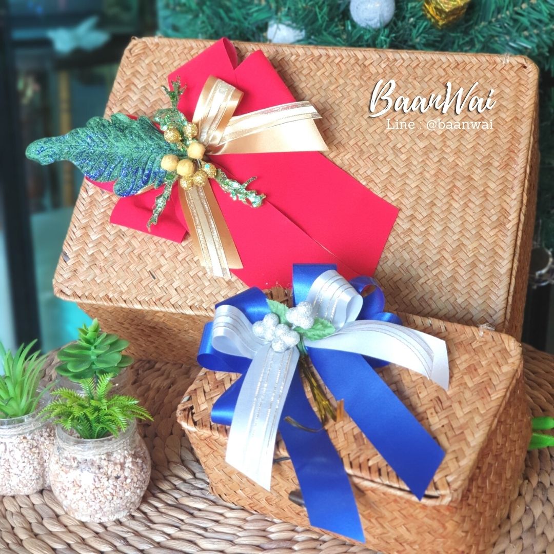 กล่องสาน กล่องสานต้นกก กล่องสานมีฝาปิด กล่องทรงเหลี่ยม กล่องอเนกประสงค์