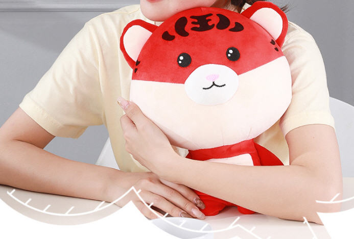 หมอนตุ๊กตาเสือ,หมอนเม็ดโฟม,หมอนรูปตัวU,หมอนตุ๊กตาเสือ 2in1,หมอนตัวยู